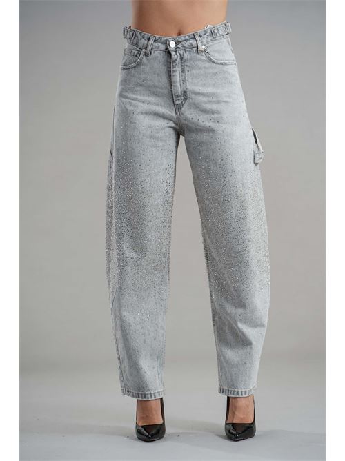 Jeans Baggy gold digger denim | CHARLI-PNDENIM GRIGIO